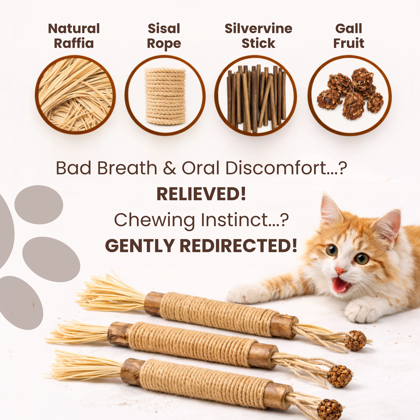 Meowra™ Natural Silvervine Dental Sticks
