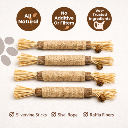 Meowra Natural Silvervine Dental Sticks